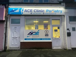 ace clinic chiropodist and podiatrist in Oldham, Royton, Huddersfield and Brighouse